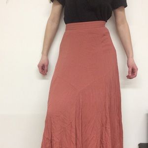 Amber Coral Maxi Skirt